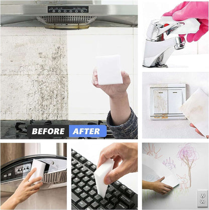 Magic Sponge Eraser™ | Chemical-Free Stain & Grease Remover, Pack of 6